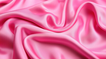 Obraz premium soft textured fabric background with elegant draping in pink