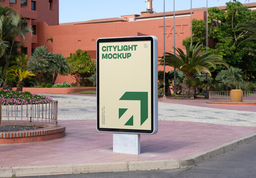 Citylight on the Corner Mockup