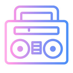 tape Line Gradient Icon