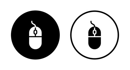 Mouse icon logo design. click sign and symbol. pointer icon vector.