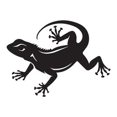 vector illustration of a lizard
