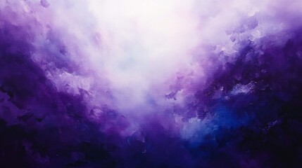 Fototapeta premium Abstract Purple And Blue Watercolor Painting