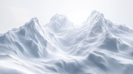 Obraz premium A high-resolution canvas of pure white, its surface adorned with a natural, intricate pattern that evokes the grandeur of a pristine mountain peak or the ethereal beauty of a celestial body.