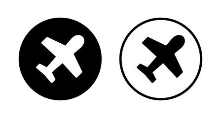 Plane icon logo design. Airplane sign and symbol. Flight transport symbol. Travel sign. aeroplane