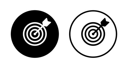 Target icon logo design. goal icon vector. target marketing sign and symbol