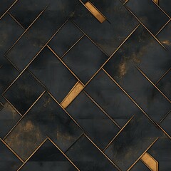 Abstract geometric pattern with golden accents.