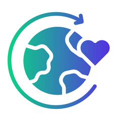 world Gradient icon