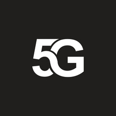 Letter 5G vector logo design, modern business template.