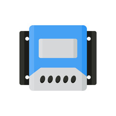 charge controller flat icon illustration © Ahmad