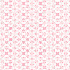 Delicate pink line-art daisy seamless pattern on white, elegant minimal floral background for modern textiles, invitations, wallpaper, and soft décor.