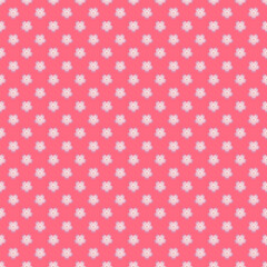 Floral geometric paper with daisy and ditsy seamless ornamental pattern fabric