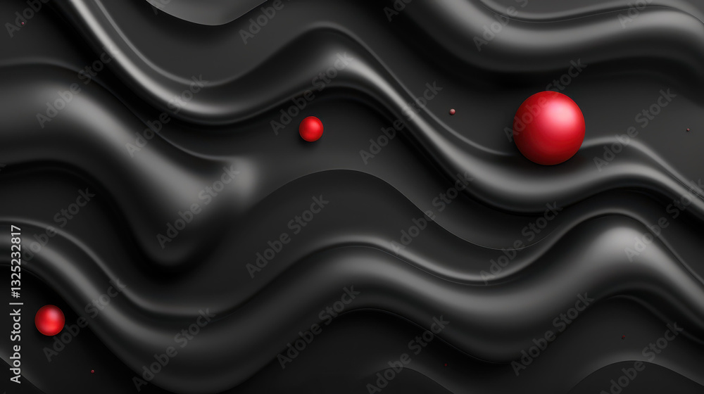 Aufkleber create a sleek 3d cover design with a minimalist black curve for a modern and trendy look. stand out