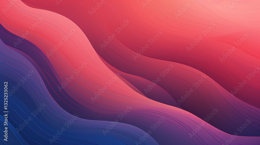 Poster unique square shapes blend seamlessly with line gradients, creating an eyecatching visual appeal. id