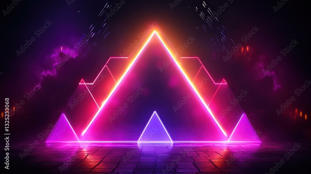 Poster modern square frame design with flowing lines, perfect for creating unique logos and symbols that st