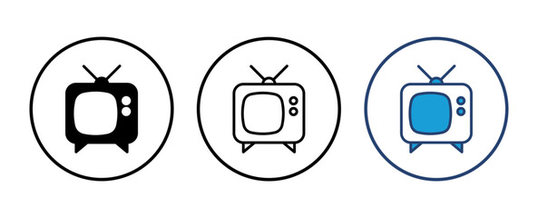 Tv icon vector. television icon vector