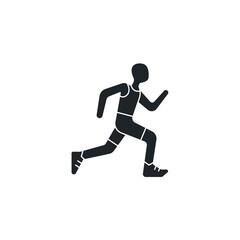 Runner icon symbol vector illustration isolated on white background