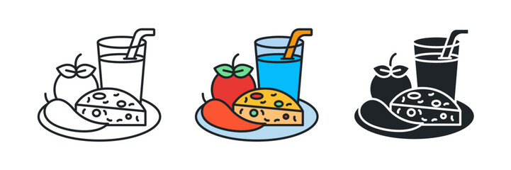 Food icon symbol vector illustration isolated on white background