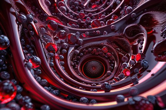 Luxurious Garnet Wine Vortex Background Texture for Elegant Celebrations