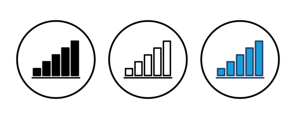 Growing graph Icon. Chart icon. diagram icon
