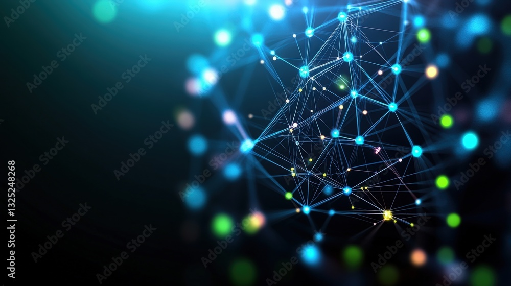 Poster a complex network of interconnected lines creating a digital framework for online social interaction