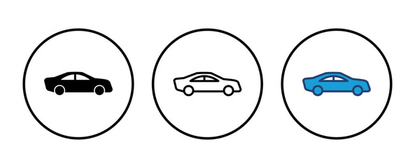 Car icon vector. car vector icon. small sedan