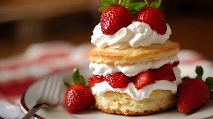 cake with strawberries