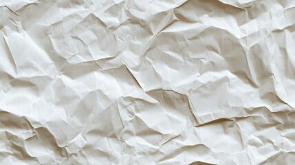 Obraz premium シワのある白い紙のテクスチャ