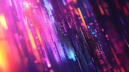 Abstract digital illustration depicts a flowing network of vibrant lines