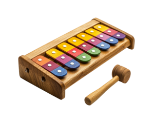 Colorful Wooden Xylophone with Mallet for Children Music Education