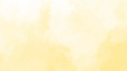 Yellow watercolor background for your design, soft textured on wet white paper background, Abstract yellow watercolor illustration banner, wallpaper