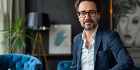 young businessman talking on the phone