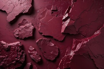 Naklejka premium Bold Burgundy Wall Texture with Deep Red Shades for Rugged Interiors