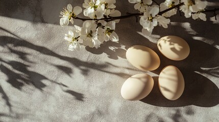 Professional Easter Egg Composition for Creative Flat Lay Concepts