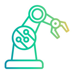 robotic Line Gradient Icon