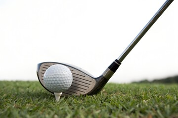 A golf club and ball icon