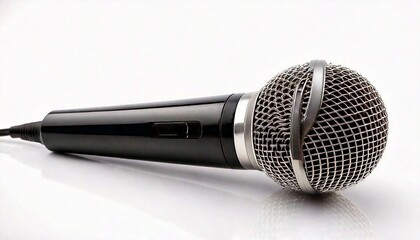 机に置かれたマイク