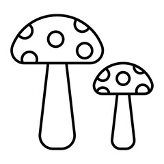 mushroom outline icon