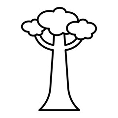 cluster tree outline icon