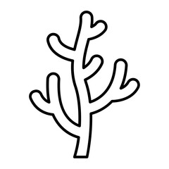 Obraz premium shrub outline icon