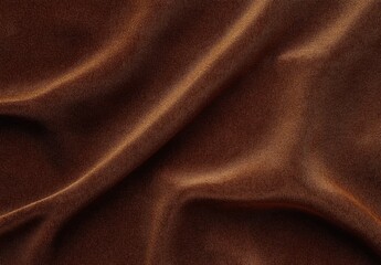 Obraz premium Soft and Luxurious Brown Fabric with Elegant Drapes and Rich Texture Ideal for Fashion, Interior Design, and Textile Projects