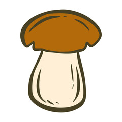 PORCINI MUSHROOM VECTOR ILLUSTRATION
