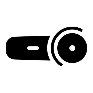 black angle grinder tool icon clip art preview