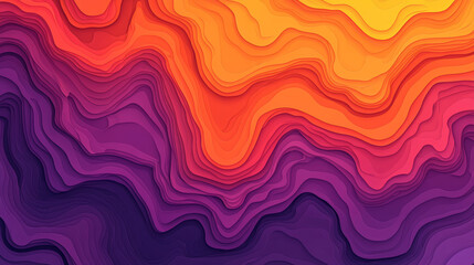 Vibrant abstract background with flowing shapes in orange, purple, and yellow hues, creating dynamic and energetic visual experience