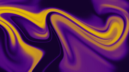 Vibrant Purple and Yellow Fluid Abstract Wallpaper