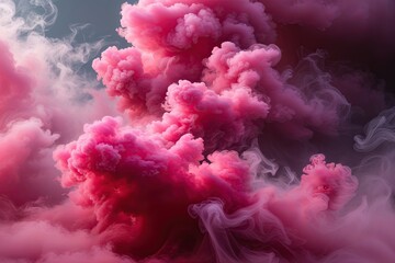 Fototapeta premium Radiant Ruby Smoke Abstract Background Featuring Swirling Fog and Mesmerizing Depth