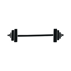 Vector hand drawn sketch doodle barbell isolated on white background