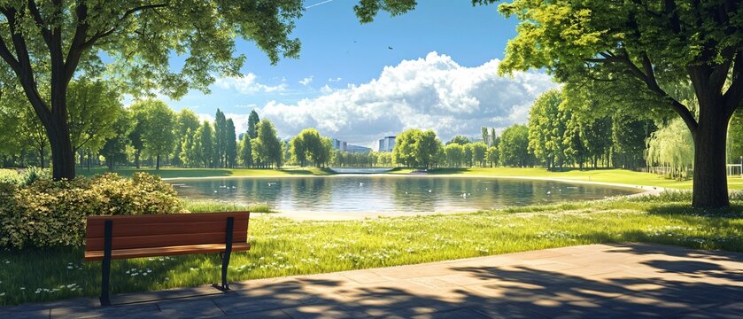 Exploring Munich Olympic Park in Summer, Germany - Tranquil Nature Scene