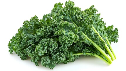 Fototapeta premium Fresh kale on white background