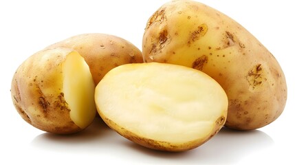Potato isolated on white background