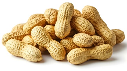 peanuts on a white background